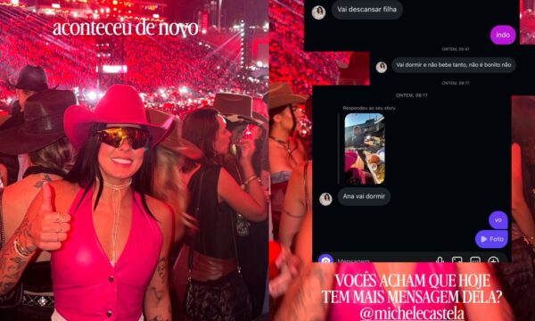 Ana Castela volta a Barretos após show em outro estado e recebe mensagem da mãe: 'Vai dormir'
