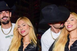 Luan Pereira posa com Victoria Miranda na Festa do Peão de Barretos após reatarem noivado