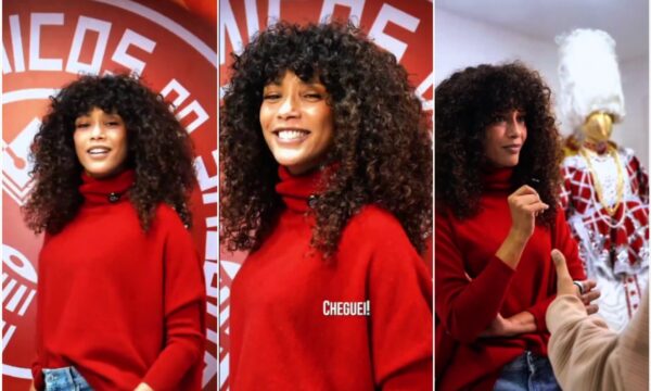 Taís Araujo visita quadra do Salgueiro, que desfilará Xica da Silva em 2027: 'Cheguei'