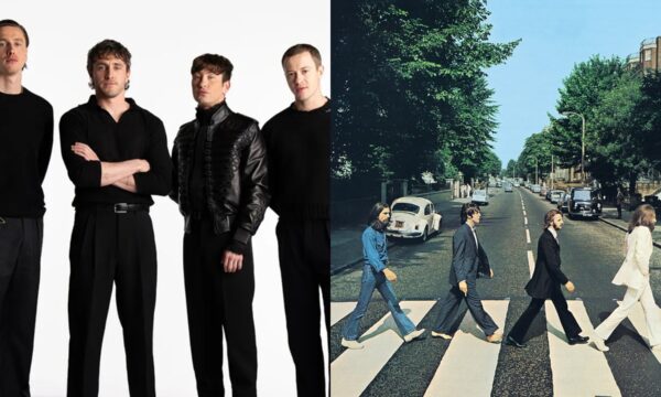 Atores de cinebiografia dos Beatles são flagrados recriando capa icônica do álbum 'Abbey Road'; veja
