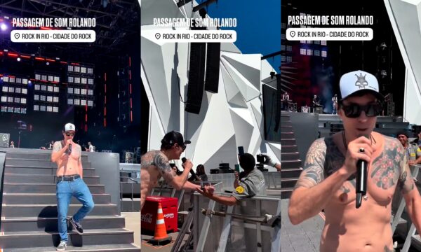 Rock in Rio: Capital Inicial ensaia no Palco Sunset e atende fãs que trabalham no festival