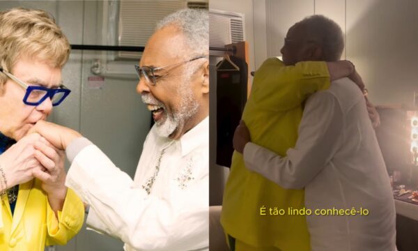 Gilberto Gil e Elton John: vídeo do encontro ultrapassa 10 milhões de views em menos de 24 horas