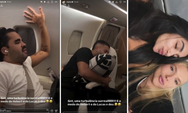Virginia Fonseca mostra pânico de amigos durante turbulência em voo de jatinho
